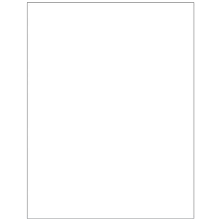 Bsc Preferred 8-1/2 x 11'' White Rectangle Laser Labels - Master Case, 100PK BUY00027735